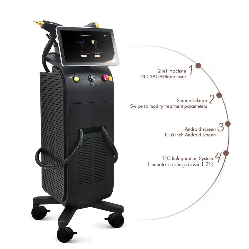 2 in 1 ND YAG+DIODE LASER factory